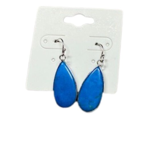 3-Pair New Earrings Bundle – Hoops, Gemstone & Dangle - Picture 5 of 8